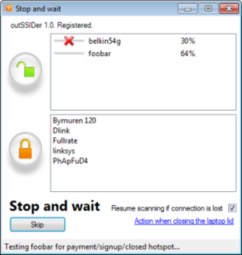 outSSIDer screenshot 3
