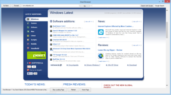 Oval Browser screenshot