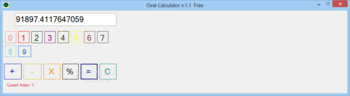 Oval Calculator screenshot