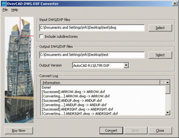 OverCAD DWG DXF Converter screenshot 2