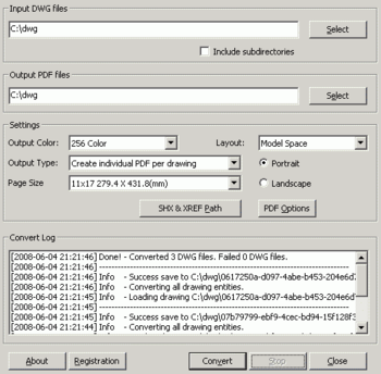 OverCAD DWG TO PDF screenshot