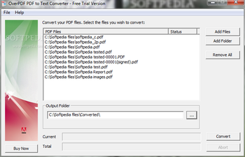 OverPDF PDF to Text Converter screenshot