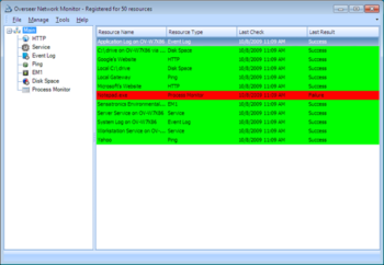 Overseer Network Monitor screenshot