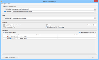 Ovis pdf-FieldMerge screenshot