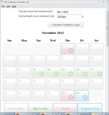 Ovulation Calculator screenshot