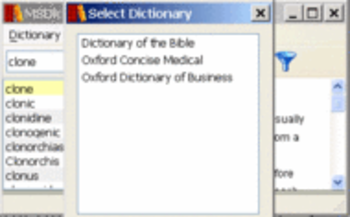 Oxford Concise Medical Dictionary Window screenshot
