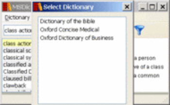 Oxford Dictionary of Business Windows screenshot