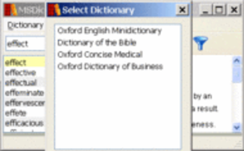 Oxford English Minidictionary forWindows screenshot