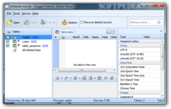 Oxygen Forensic SQLite Viewer screenshot