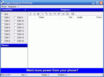 Oxygen Ringtone Workshop screenshot