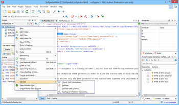 oXygen XML Author screenshot 2