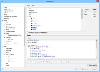 oXygen XML Author screenshot 22