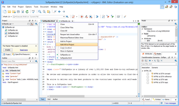 oXygen XML Editor screenshot 2