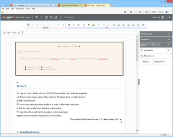 oXygen XML Web Author screenshot 2