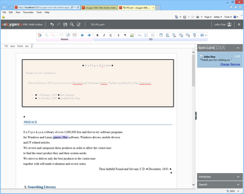 oXygen XML Web Author screenshot 3