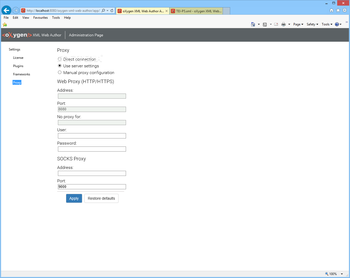 oXygen XML Web Author screenshot 7