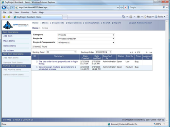 OxyProject Assistant screenshot