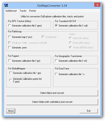 OziMapConverter screenshot