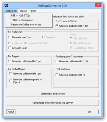 OziMapConverter screenshot 2