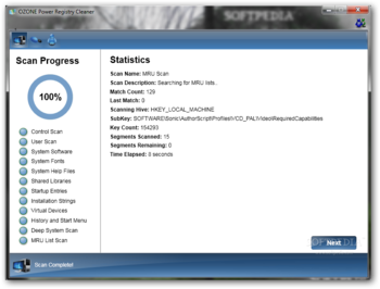 OZONE Power Registry Cleaner screenshot 2
