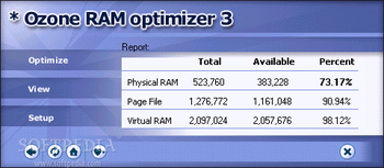 Ozone RAM Optimizer screenshot