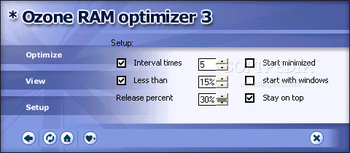 Ozone RAM Optimizer screenshot 3