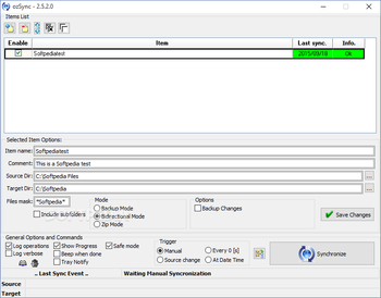 ozSync screenshot