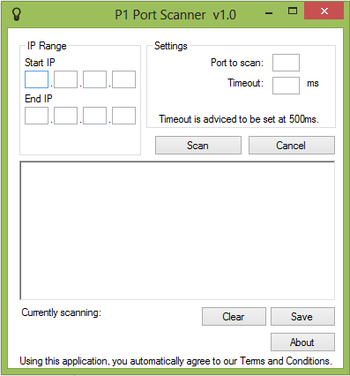 P1 Portable Port Scanner screenshot