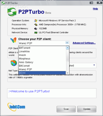 P2PTurbo screenshot