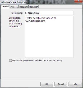 P3P Policy Editor screenshot 2
