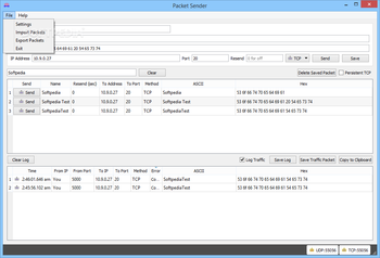 Packet Sender screenshot 2