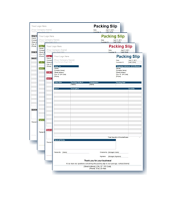 Packing Slip Template screenshot