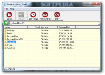 PackPal Folder Locker screenshot