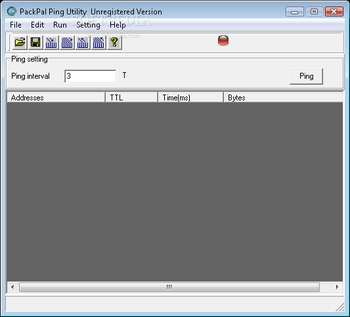 PackPal Ping Utility screenshot
