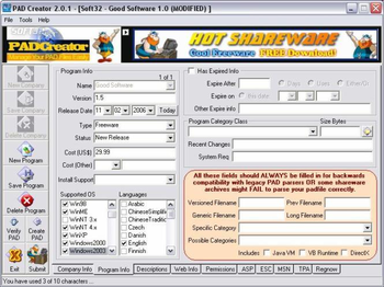 PAD Creator screenshot 2