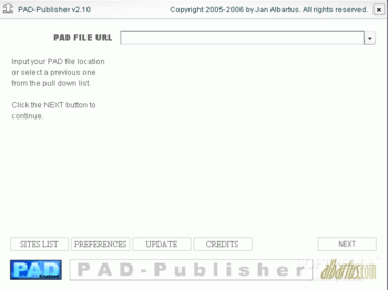 PAD-Publisher screenshot