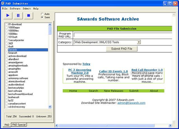 PAD Submitter screenshot 3