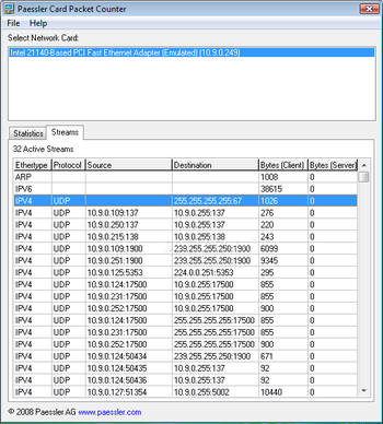 Paessler Card Packet Counter screenshot 2