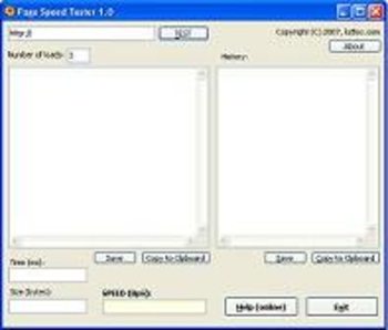 Page Speed Tester screenshot