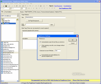 PageBreeze Free HTML Editor screenshot 5