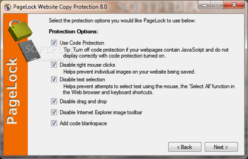 PageLock Website Copy Protection screenshot 3