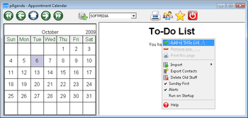 pAgenda screenshot