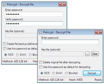 Palcrypt screenshot