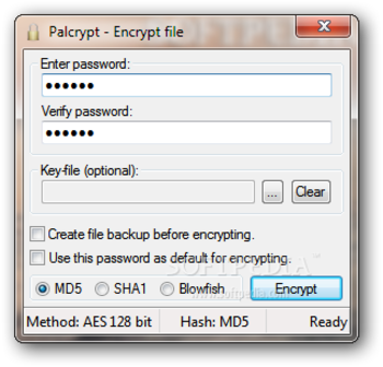 PalCrypt screenshot
