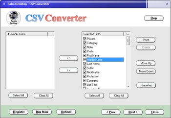 Palm Desktop - CSV Converter screenshot 3