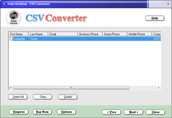 Palm Desktop - CSV Converter screenshot 4