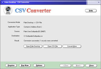 Palm Desktop - CSV Converter screenshot 5