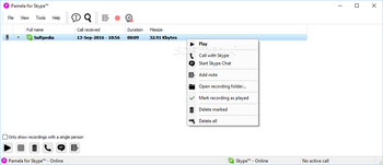 pamela call recorder for skype