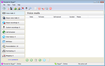 Pamela for Skype - Basic Version screenshot