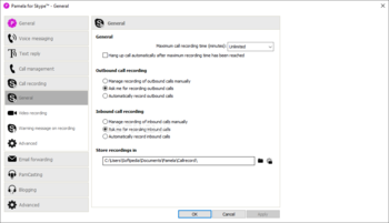 Pamela for Skype Professional Version screenshot 21